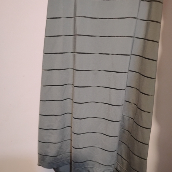 Athleta Green Striped Mini Dress - Picture 2 of 5